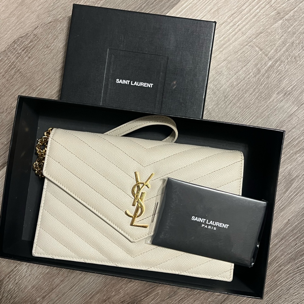 YSL Monogram Wallet on Chain